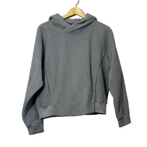 Kit And Ace Hygge Pullover Fleece Hoodie, Size S Gray